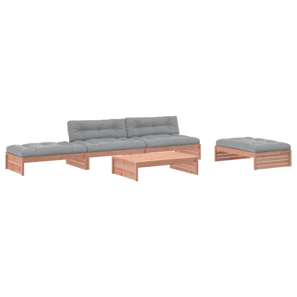 5 Piece Solid Wood Garden Lounge Set