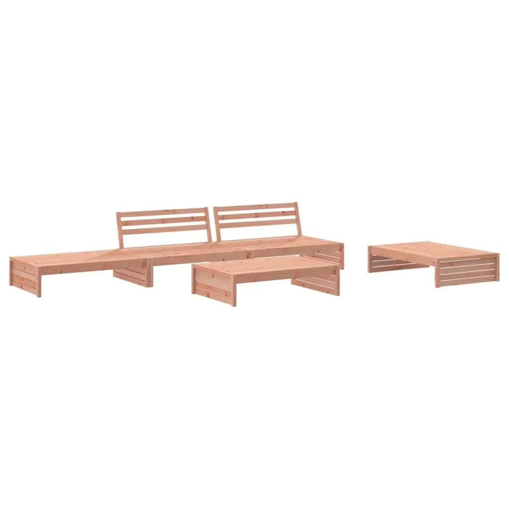 5 Piece Solid Wood Garden Lounge Set