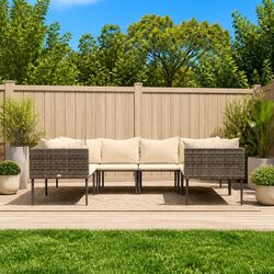 Practical and Comfortable 6 Piece Garden Lounge Set