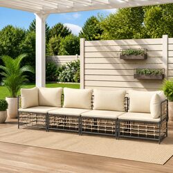 Comfort and Style with Our 4-Piece Outdoor Lounge Set