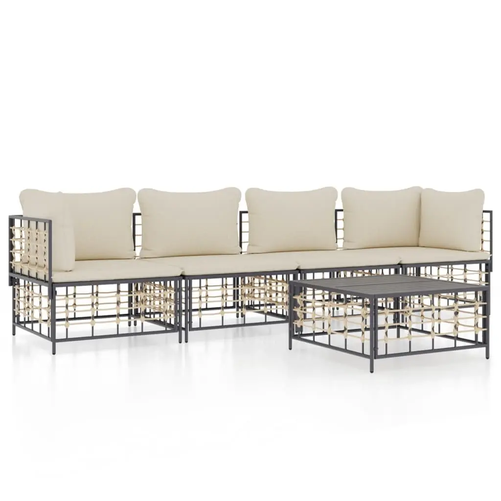 5-Piece Garden Lounge Set for Relaxation
