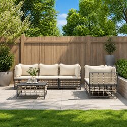 Comfortable and Durable 6 Piece Garden Lounge Set