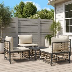 Comfortable 5 Piece Garden Lounge Set with Practical Design
