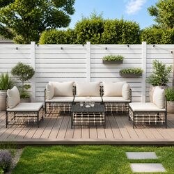 6-Piece Anthracite Garden Lounge Set - Practical & Stylish