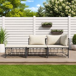 Comfortable 3-Piece Outdoor Lounge Set