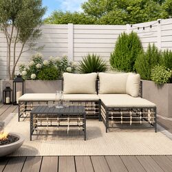 Practical 5-Piece Lounge Set for Comfortable Outdoor Living