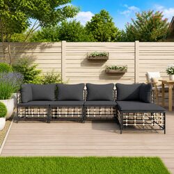Comfortable and Practical 5 Piece Garden Lounge Set