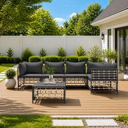 Comfortable 6-Piece Garden Lounge Set: Great Value
