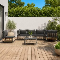 Comfortable and Practical 7-Piece Garden Lounge Set