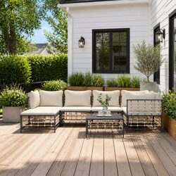 Warm and Welcoming 7-Piece Garden Lounge Set