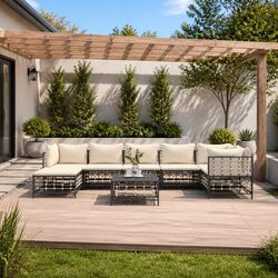 Comfort and Value with 8-Piece Outdoor Lounge Set