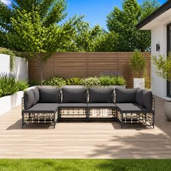 Comfortable and Durable 6 Piece Garden Lounge Set