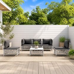 Comfortable 6 Piece Garden Lounge Set with Value