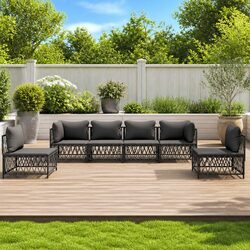 Reliable 6-Piece Garden Lounge Set for Outdoor Comfort