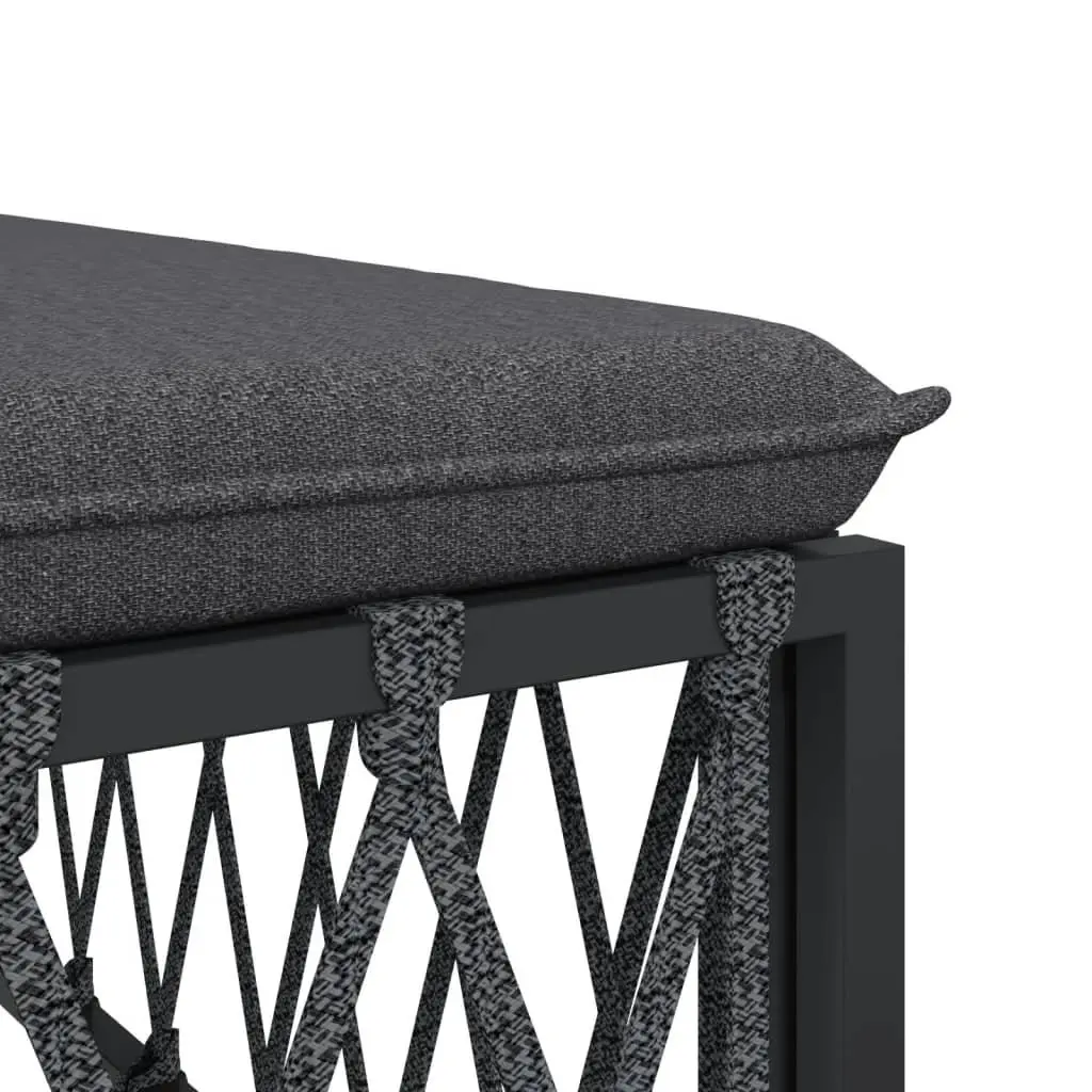 5 Piece Garden Lounge Set Modular Outdoor Furniture Anthracite
