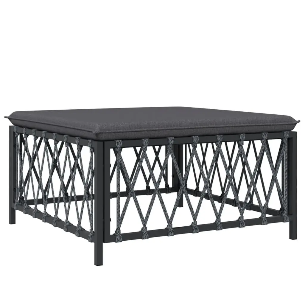 5 Piece Garden Lounge Set Outdoor Furniture Modular Sofa Anthracite