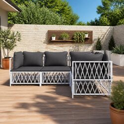 Value-Focused 4 Piece Garden Lounge Set for Relaxation