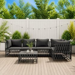 Comfortable 6-Piece Lounge Set for Outdoor Relaxation