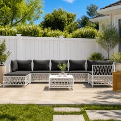 Comfortable and Durable 8-Piece Garden Lounge Set