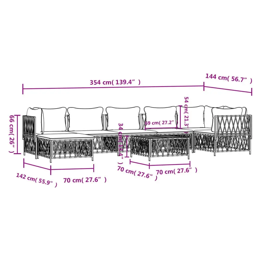 8-Piece Outdoor Lounge Set