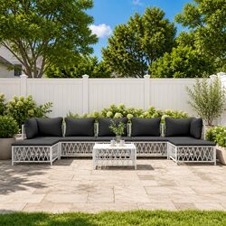 Warm and Inviting 8-Piece Garden Lounge Set