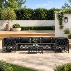 Comfortable 8-Piece Lounge Set for Outdoor Relaxation