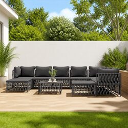 Comfortable and Reliable 10-Piece Lounge Set for Outdoors