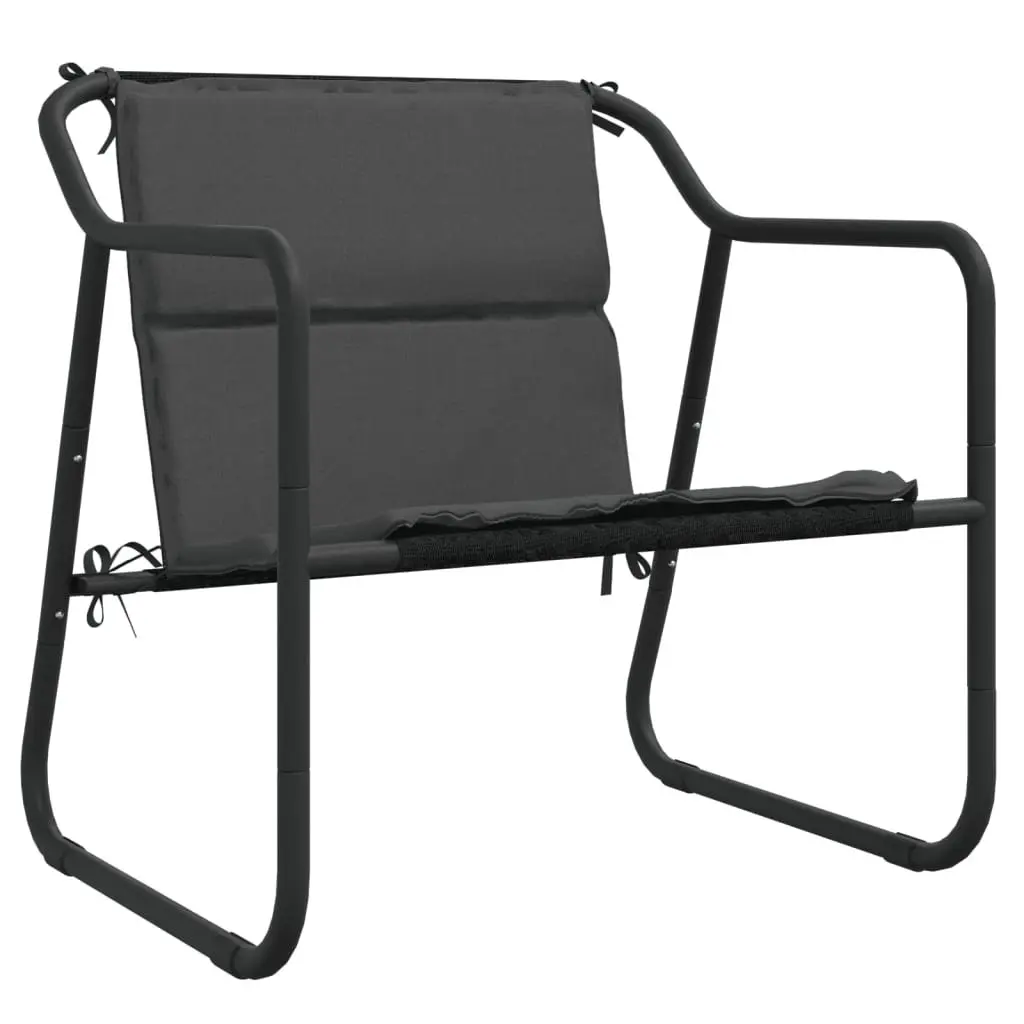 Outdoor Garden Lounge Set 4 Piece Furniture Patio Chair Bench Table Anthracite