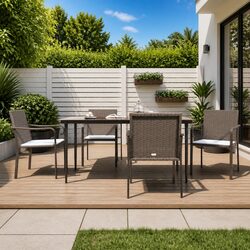 Quality and Comfort with a 5-Piece Garden Dining Set