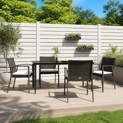 Comfortable and Durable 5 Piece Garden Dining Set