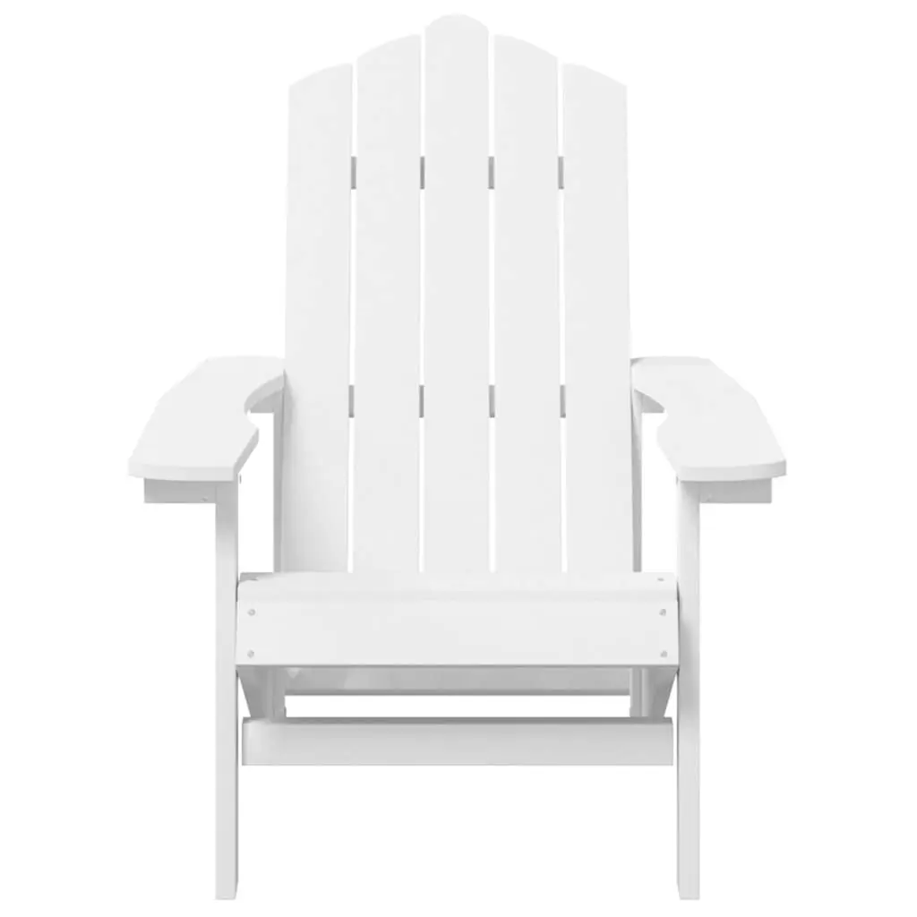 Adirondack Chair Outdoor Garden Patio Seating White Weather Resistant Armchair