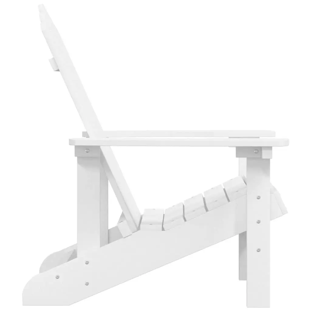 Adirondack Chair Outdoor Garden Patio Seating White Weather Resistant Armchair