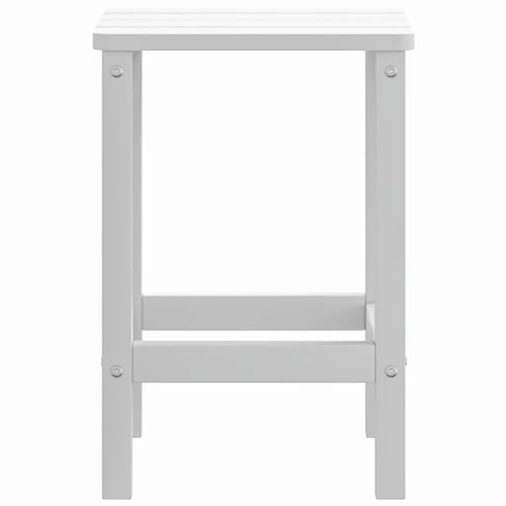 Adirondack Side Table Outdoor Patio Furniture 38x38x46cm White