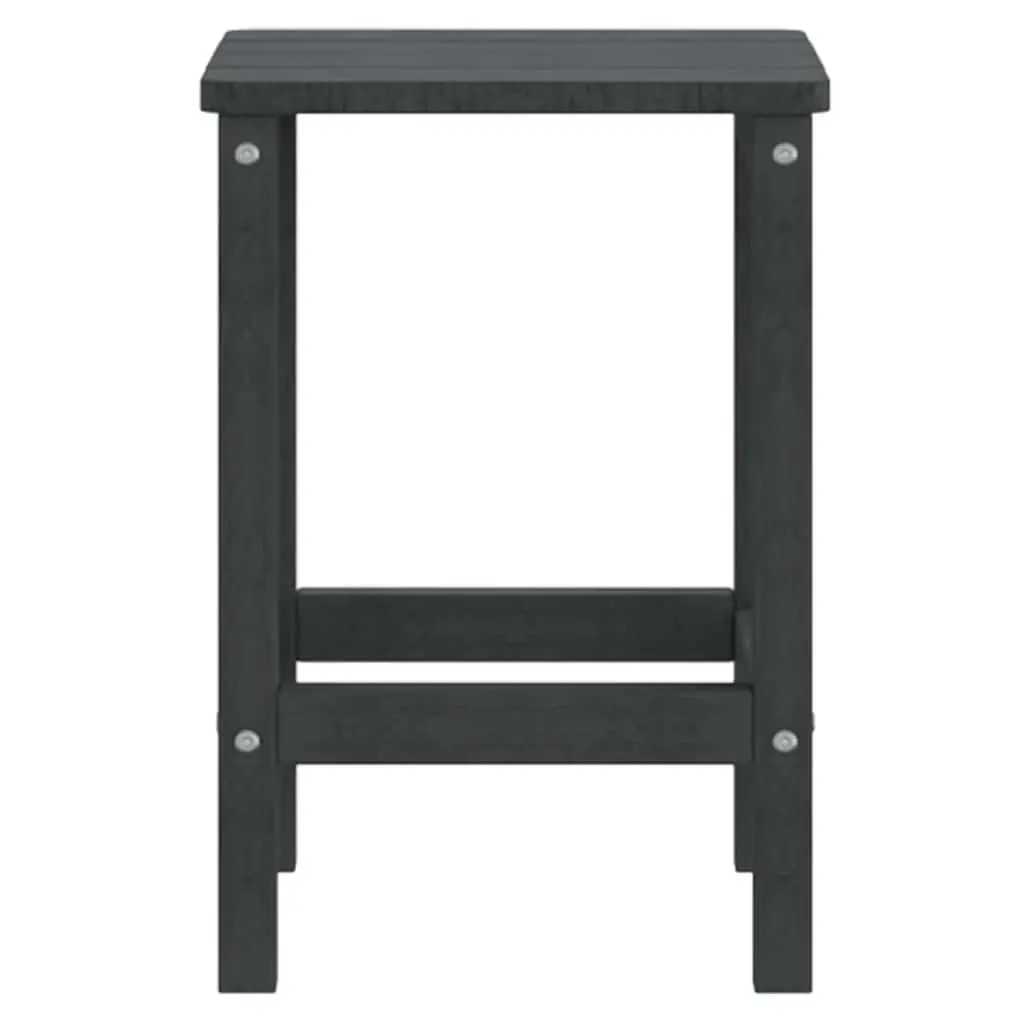 Adirondack Side Table Outdoor Patio Furniture 38W x 38D x 46H cm Anthracite