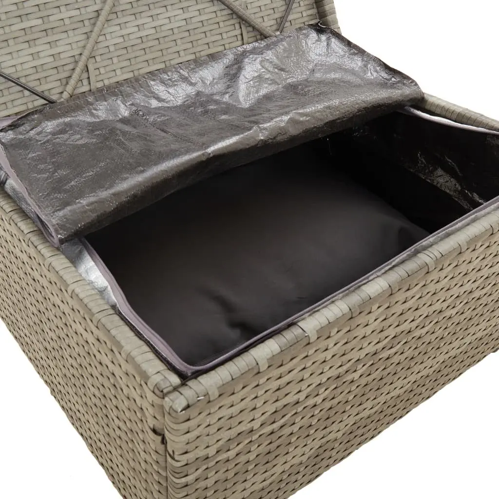Garden Footrest Ottoman in Grey