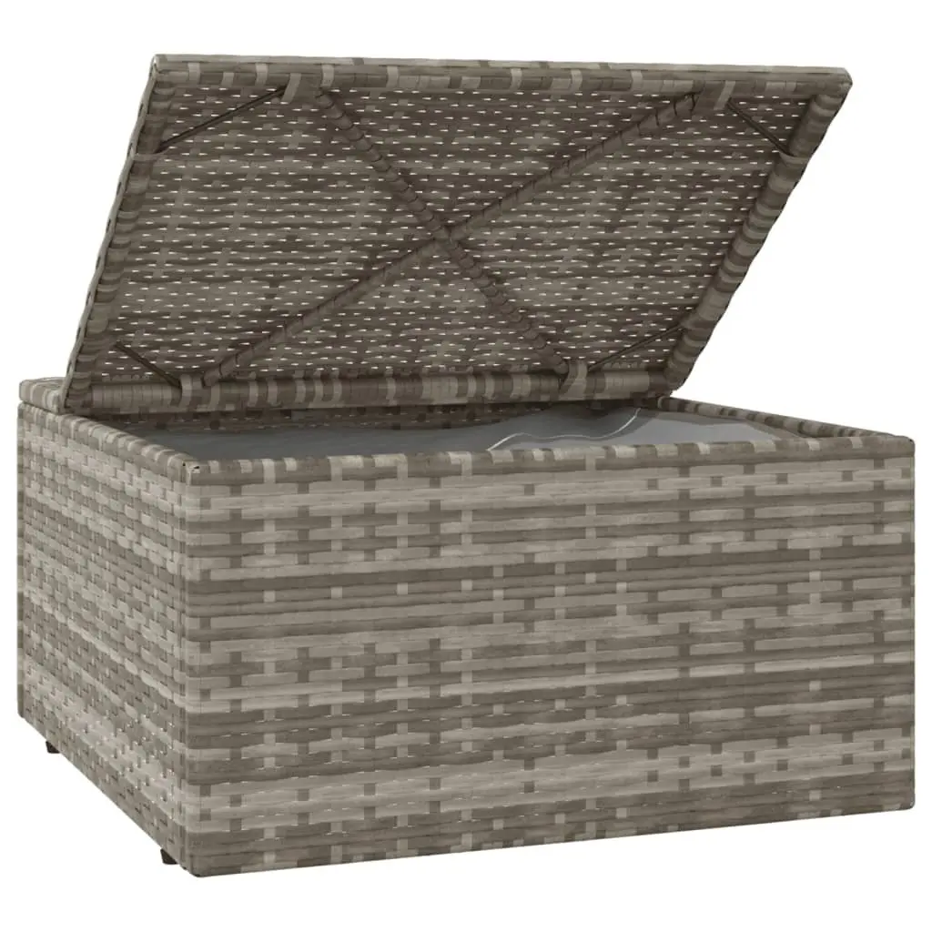 3 Piece Outdoor Sofa Set Garden Lounge with Cushions Grey Poly Rattan Furniture