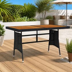 Practical and Durable Black Outdoor Garden Table