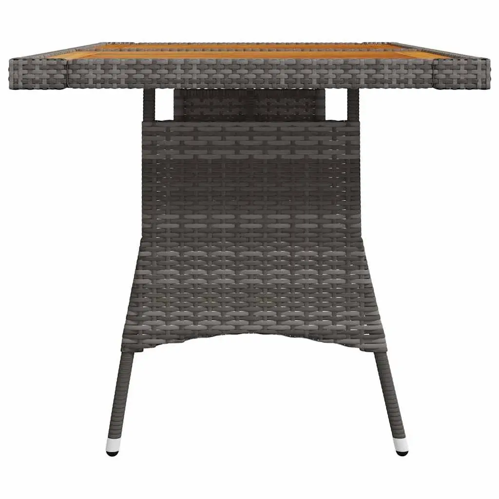 Grey Outdoor Dining Table 130x70x72cm