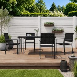 Reliable 5-Piece Garden Dining Set for Outdoor Use