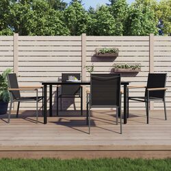 5-Piece Garden Dining Set with Comfortable Chairs