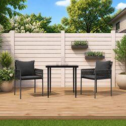 Comfortable and Durable 3 Piece Garden Dining Set