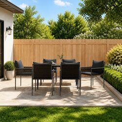 Comfortable and Practical 7 Piece Garden Dining Set