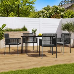 Comfortable 5 Piece Garden Dining Set - Great Value