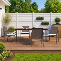 Comfortable Outdoor Garden Chair Set - 4 Pieces