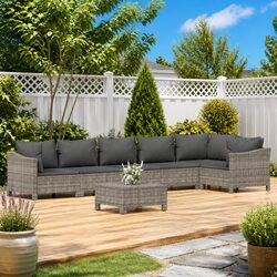 7 Piece Garden Lounge Set: Comfort Meets Practicality