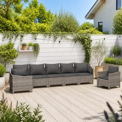 Reliable 7-Piece Garden Lounge Set for All Seasons