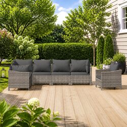 Comfortable 7 Piece Garden Lounge Set for Outdoor Relaxation
