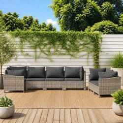Comfortable and Practical 7 Piece Garden Lounge Set