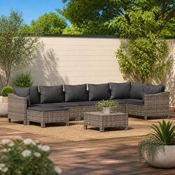 Comfortable 8 Piece Garden Lounge Set for Your Outdoor Area