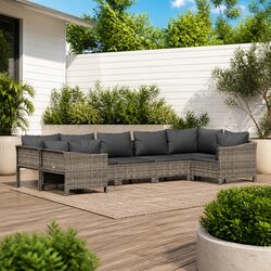 Comfortable and Stylish 7 Piece Garden Lounge Set